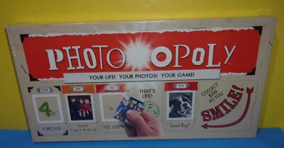 Sealed new PHOTO OPOLY Game Of Your Life! Like Monopoly Your Photos, Your Game