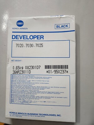 Genuine Konica Minolta Black Developer 950-237 for 7020 7035 7025 SEALED