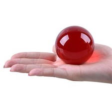 12pcs 40mm Red Round Glass Crystal ball Sphere