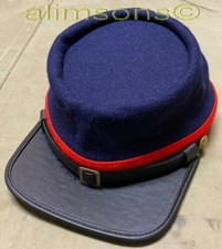 CIVIL WAR US UNION ARTILLERY NAVY BLUE WOOL KEPI FORAGE CAP HAT-ALL SIZES