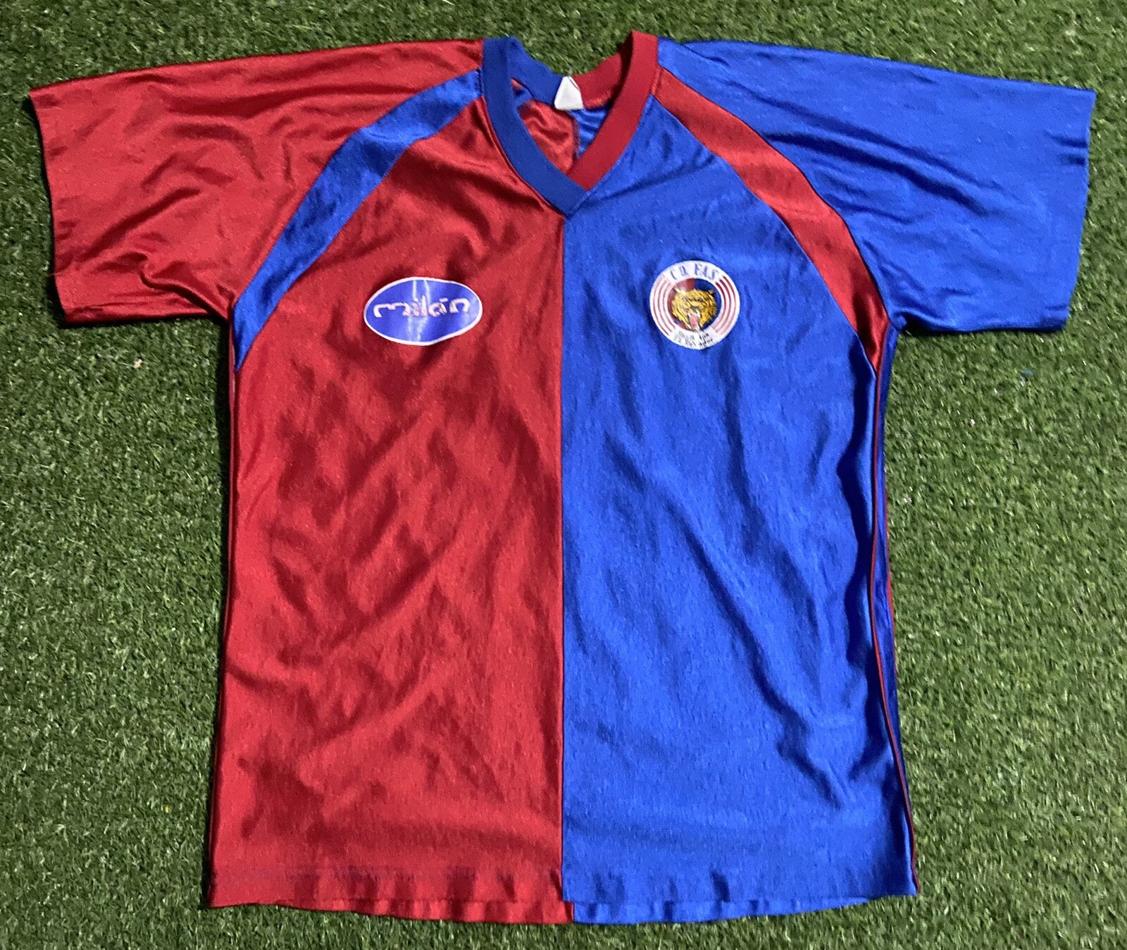 Fas Del Salvador Milan Vintage Soccer Jersey #13 Match Worn , Unique!
