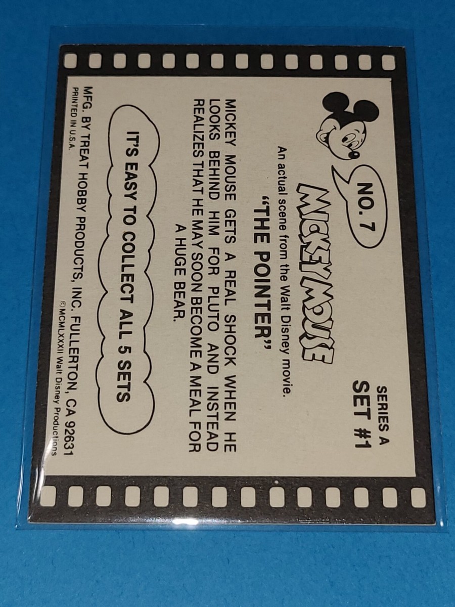 DISNEY MICKEY MOUSE 1982 TREAT HOBBY SERIES A SET 1 #7 | eBay
