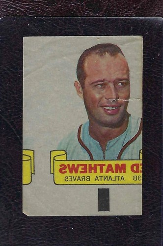 Ed Mathews 1966 Topps Rub Offs card