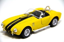 New 5" Kinsmart 1965 Shelby Cobra 427 S/C Diecast Model Toy Car 1:32 Yellow