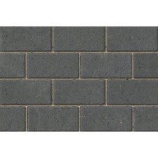Standard Concrete Block Paving 200x100x50mm - 488 Blocks (9.76m2 Pack) Charcoal