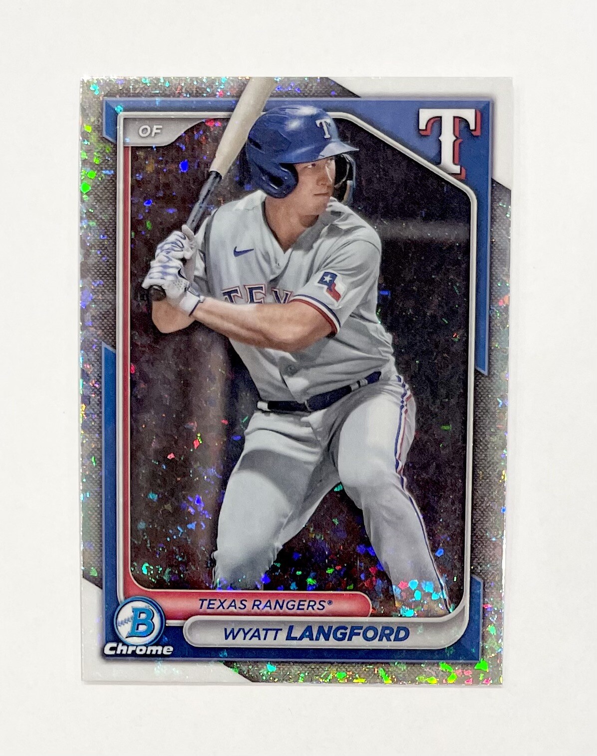 2024 Bowman Chrome Wyatt Langford Mini Diamond Refractor Prospect #BCP-64