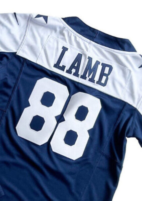 YOUTH CeeDee Lamb #88 Cowboys FUSE Navy Alt Sewn Stitched