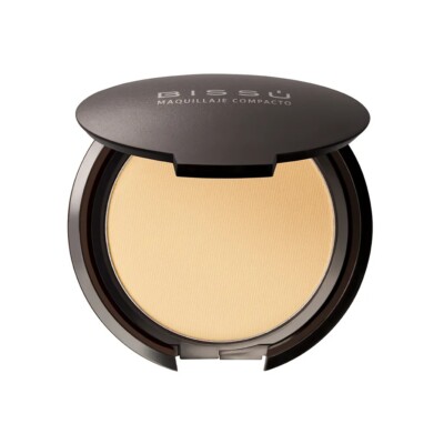 x1 Bissu Compact Powder #6 NATURAL BEIGE Long Lasting 8g Makeup Foundation