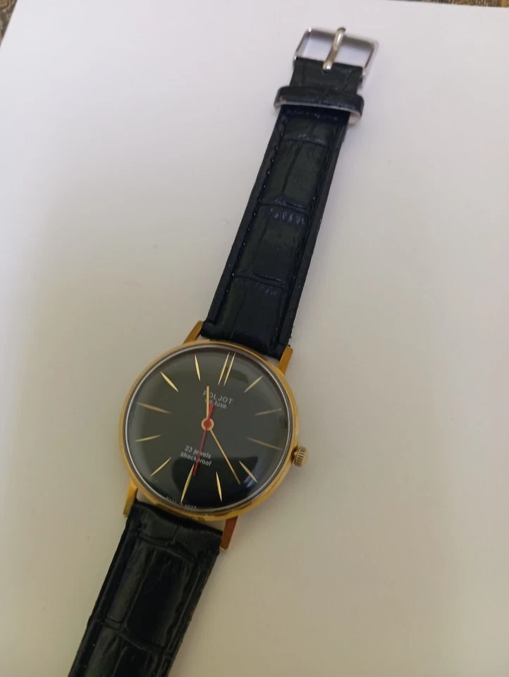 Vintage Soviet USSR men's wristwatch "Poljot de Luxe" 23 jewels - Image 2 of 4