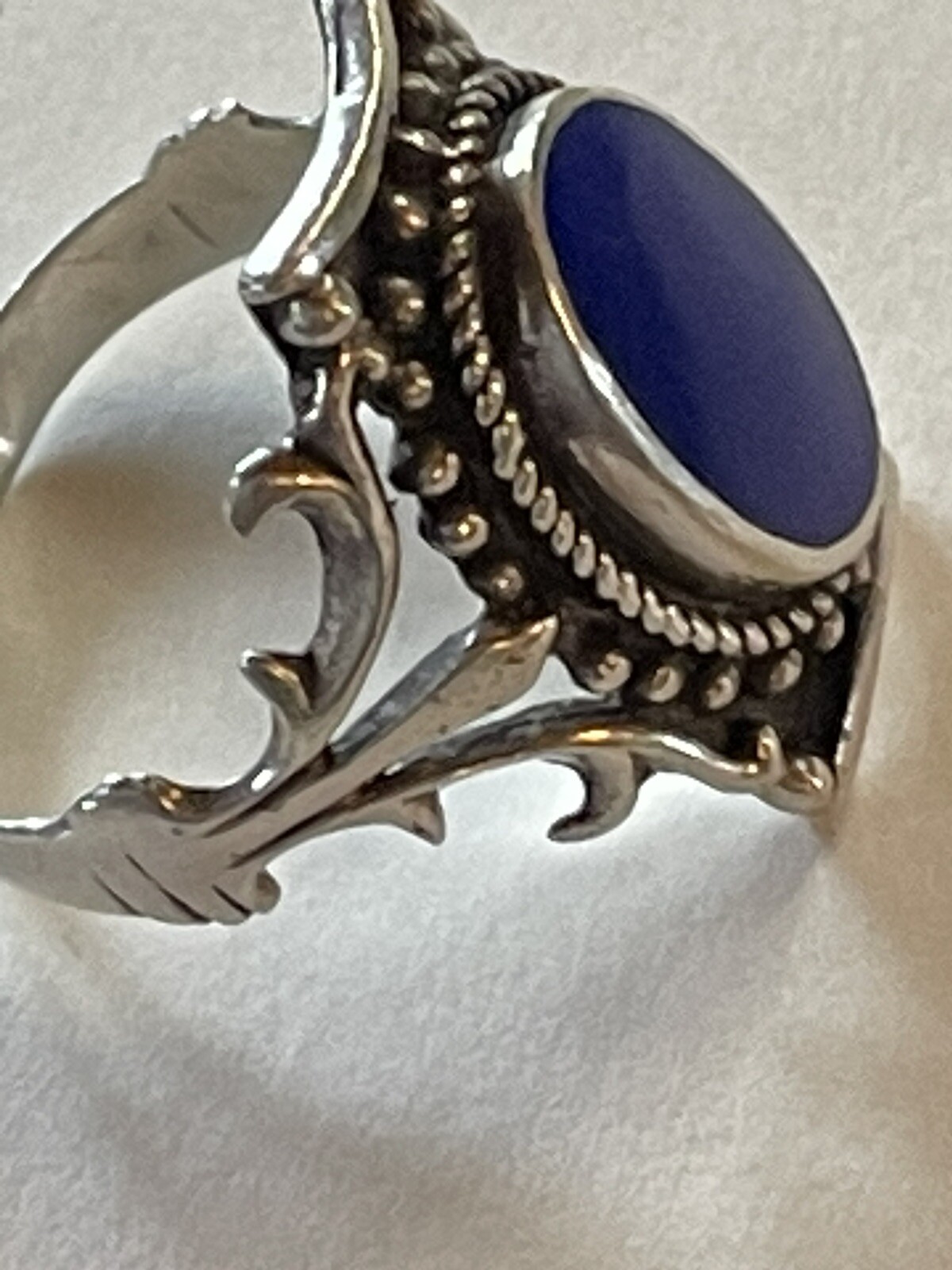 925 STERLING SOLID SILVER DESIGNER RING SIZE  8 1… - image 6