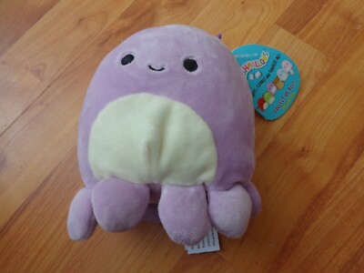 SQUISHMALLOW VIOLET DER OKTOPUS 5 ZOLL WEICHES PLÜSCHTIER NEU MIT ETIKETT KELLYTOYS SELTEN US-IMPORT