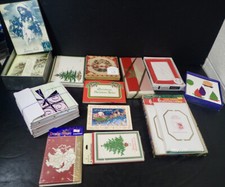 Large lot Vintage Christmas Holiday Cards Notes Invitations incl. CD Cards