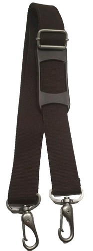 Strap Only 27" Adjustable Brown Canvas 1.5" Wide Heavy Duty Clips