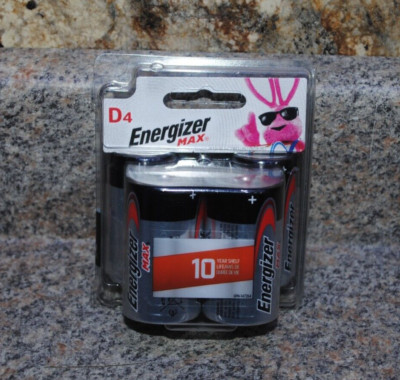 Energizer Max D4 Battery 4-Pack
