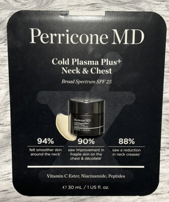 Perricone MD Cold Plasma Plus+ / Neck & Chest Broad Spectrum 30ml / 1 oz / NEW