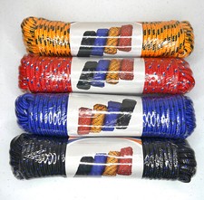 3/8 inch X 400 feet Diamond Braided Polypropylene Braided Rope 4 Colors NEW