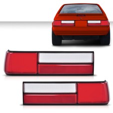 Fit For 87-93 Ford Mustang Fox Body Lx Style Tail Light Lens Leftright