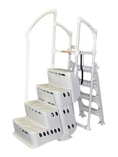 Innovaplas Biltmor Above Ground In-Pool Ladder Step Entry System w/ Deck Mounts