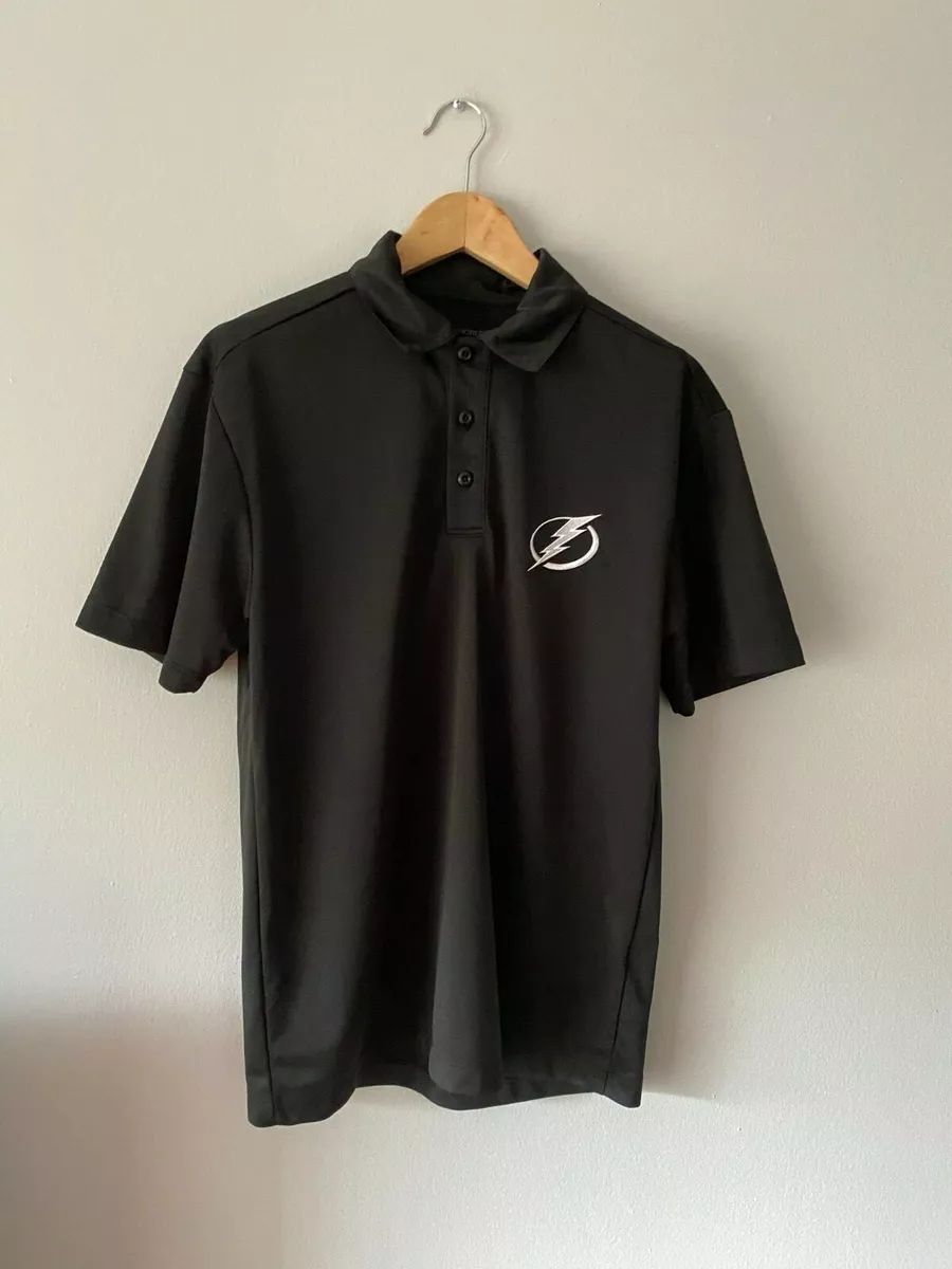 Tampa Bay Lightning Polo in Black Men s Small eBay