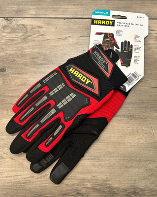 HARDY MENS PROFSSIONAL SERIES MECHANICS WORK GLOVES (Medium ONLY)