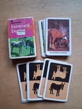 COMPLETE Vintage Farmyard Donkey Card Game