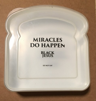 #ad Black Jesus Sandwich Container As Seen On Adult Swim Promotional Item $19.99