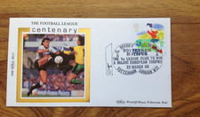 Football League Centenary Benham First Day Cover 1988, Spurs European Cup pmk