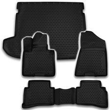 Gummi Kofferraumwanne Fußmatten Set für Hyundai Tucson 3 Laderaumwanne Matten