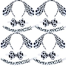 Coopay 12 Pieces Halloween Dalmatian Costume Set Dog Ears Headband Kit Includ...