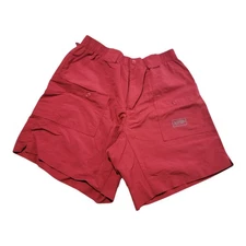 Aftco Bluewater M01 Original Fishing/Boating Shorts Red Men's Size 34