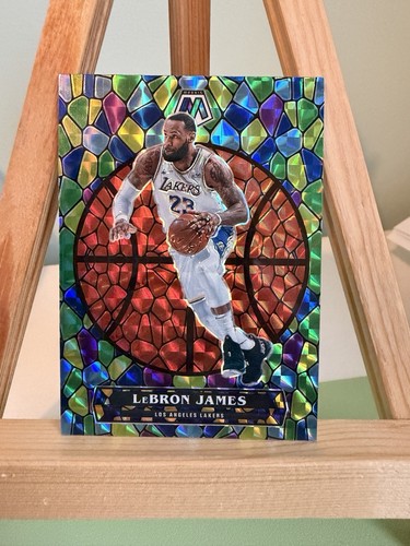 LeBron James #1 2020 Panini Mosaic Stained Glass card