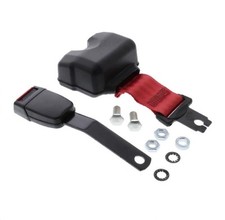 FORKLIFT SEAT BELT BUCKLE RETRACTABLE RED SAFETY COLOR 58"