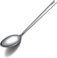 Cooking Spoon, Berglander Stainless Steel Solid Serving, Basting Spoon for Co...