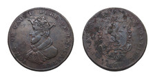 Grande Bretagne. Lancashire, Lancaster 12 Penny Token 1794 pièce en cuivre