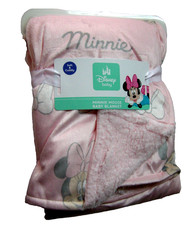 Disney Minnie Mouse Soft Baby Girl Blanket, 30" x 40", Polyester, Brand New