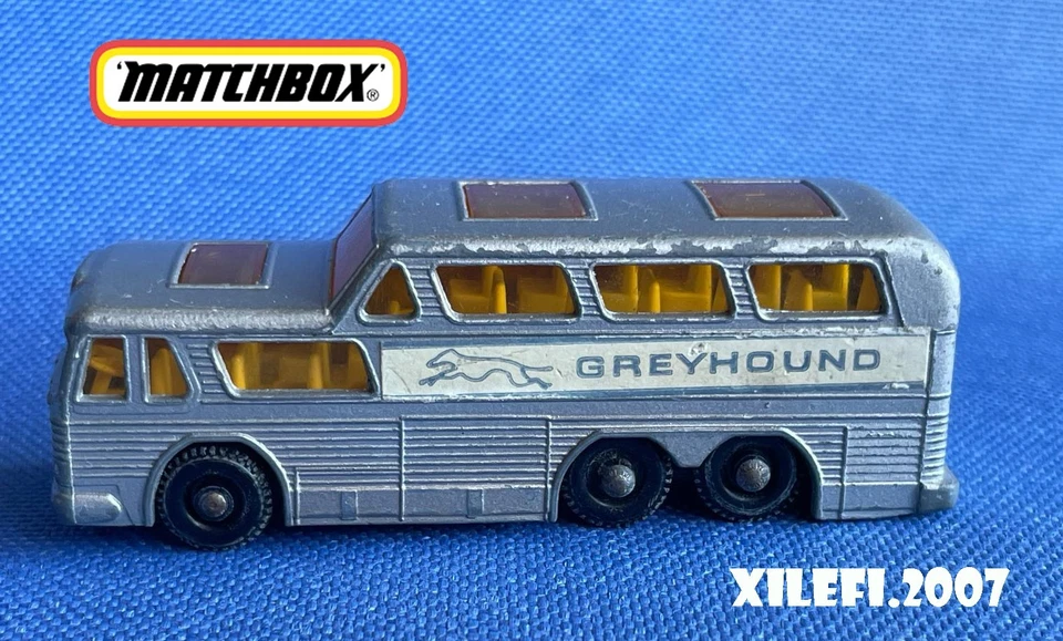 matchbox bus coach greyhound gricio #66 made england by lesney 1967 diecast 1:64 - Immagine 4 di 4