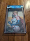 CGC 9.6 JUSTICE LEAGUE UNLIMITED #11 FOIL KYUYONG EOM EXCLUSIVE POWER GIRL 1