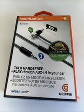 GRIFFIN Audio Hands-free Microphone AUX Cable Play Car Stereo for iPhone Galaxy