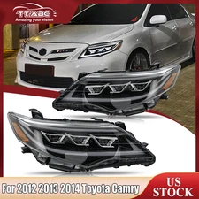 TT-ABC For 2012-2014 Toyota Camry Full LED DRL Projector Headlights Assembly Set