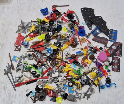 Large Lot Vintage - Modern Lego Minifigure Accessories Castle