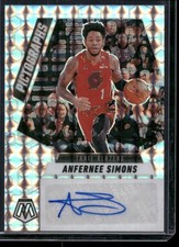 2024 Panini Mosaic Anfernee Simons Mosaic Pictographs Choice Mosaic Auto