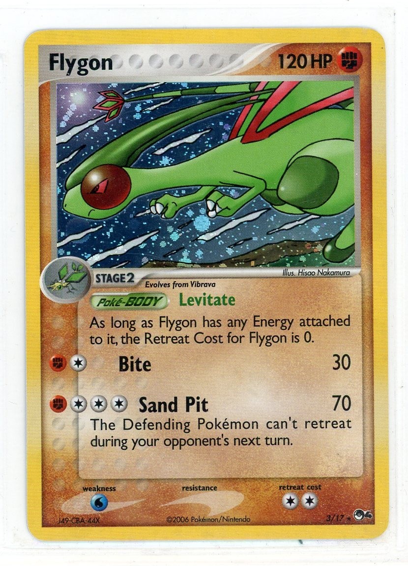 FLYGON 2006 POKEMON POP SERIES 4 TOURNAMENT PROMO (3/17) HOLO CARD *NEAR-MINT*