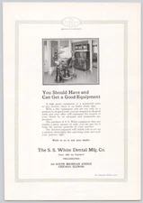 S.S. White Dental Mfg Co Dental Equipment Chicago IL 1923 Print Ad