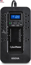 EC650LCD Ecologic Battery Backup  Surge Protector UPS System, 650VA/390W, 8 Ou