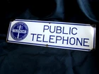 VINTAGE ASSOCIATED TELEPHONE COMPANY LTD/GENERAL TELEPHONE SYSTEM PORCELAIN SIGN
