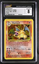 CGC 8 NM/MINT Charizard 4/102 Base Set Holo Pokemon Card