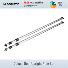 New Kampa Dometic Deluxe Alloy Aluminium Rear Upright Support Poles Pair