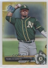 2017 Bowman Chrome Prospects Gold Refractor 22/50 Franklin Barreto #BCP115 5x8
