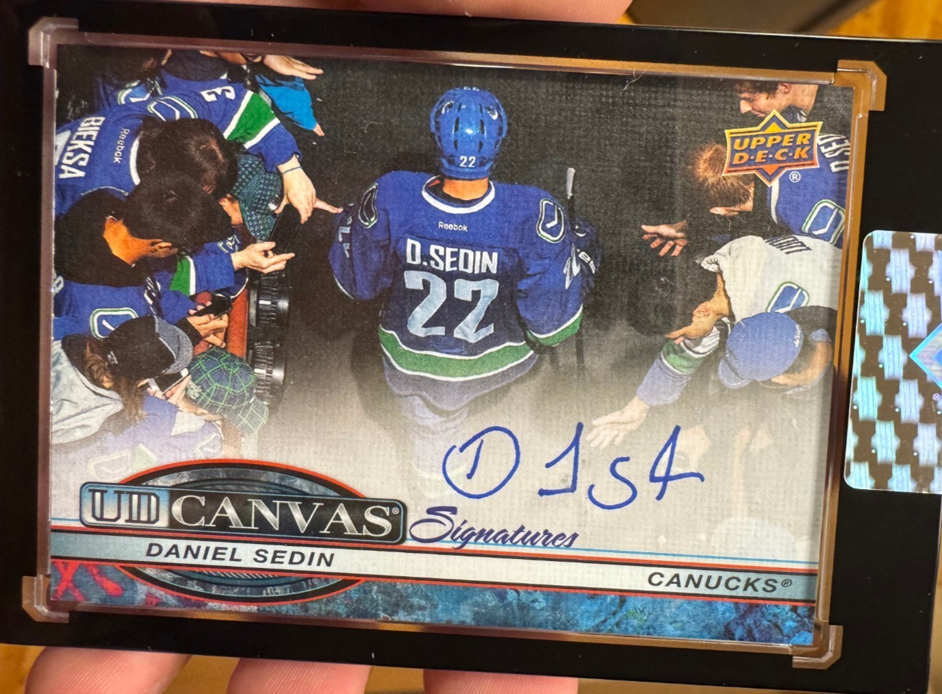 2025-26 Upper Deck Clear Cut UD Canvas Signatures Daniel Sedin  Auto SP