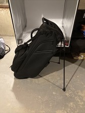 Kradul Golf Lux Lightweight Stand Bag w 14-Way Divider  Carry Strap Black Rare